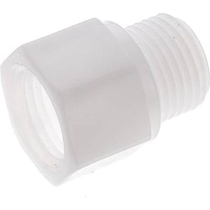Verlengnippel G1/2" Buitendraad X Binnendraad Polypropyleen (PP) 10bar FDA 27mm Hex