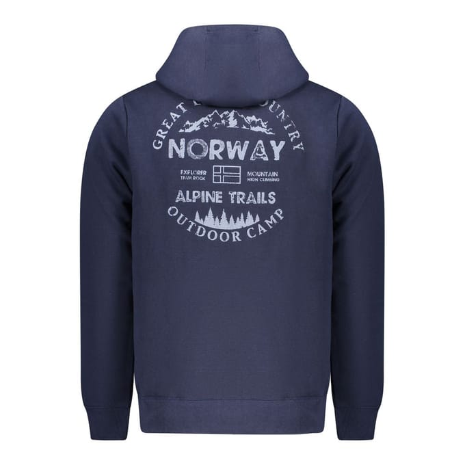 Noorwegen 1963 Marrone Katoenen Heren Sweatshirt