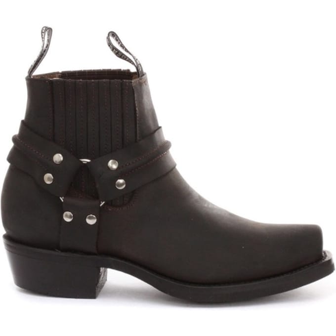 Grinders Unisex Bruine Western Leren Laarzen-Renegade Lo