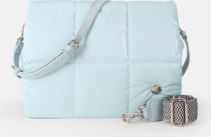 SEIDENFELT MANUFAKTUR Schoudertas Lahti Crossbody Minty Blue Mintgroen