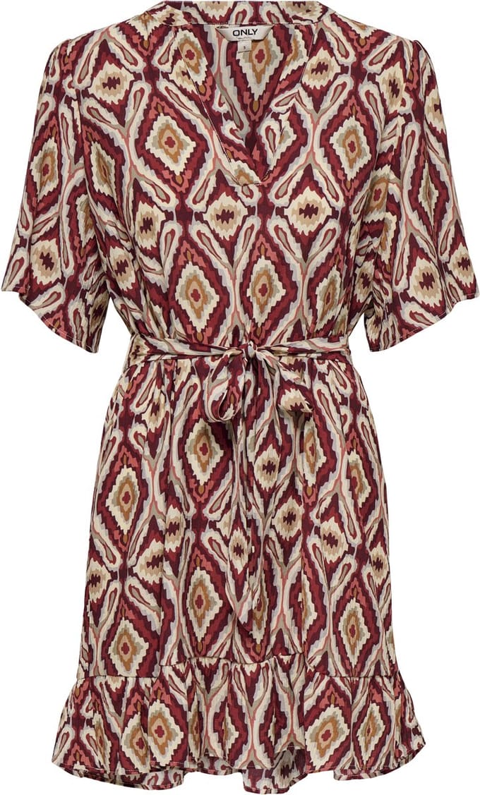 ONLY - OLMANTONIA MIKASI S/S SHORT DRESS WVN - Dames - Mini jurken