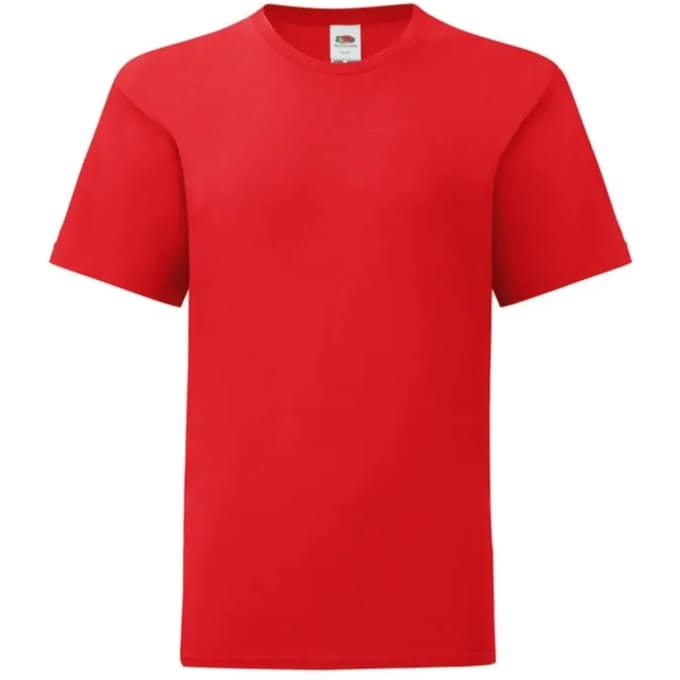 Fruit of the Loom - Kids´ Iconic T - Red - 164