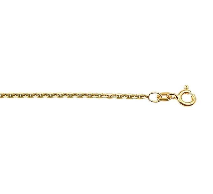 Doublé 10/000 Collier anker gediamanteerd 1 3101023 42