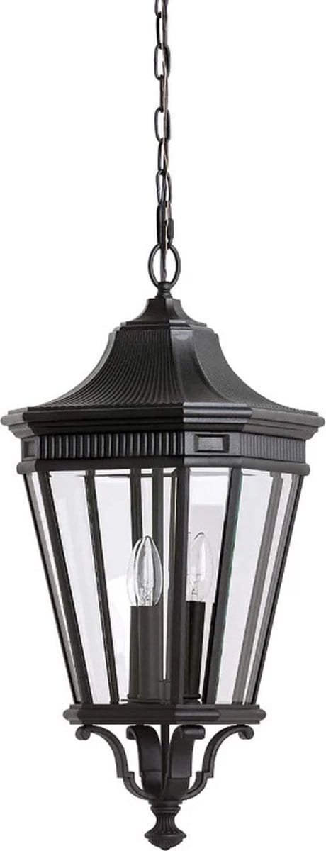 Feiss LED Buiten Hanglamp Cotswold Lane | 3X E14 Max 60W | Dimbaar | Black
