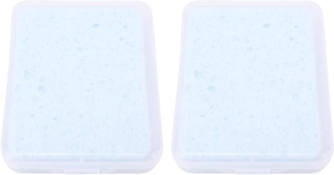 Set van 2 Waterverf Sponsen voor Kunstenaars - Rectangular Schoonmaak Sponsen met Opbergdoos voor Creatieve Projecten, Aardewerk en Schilderen