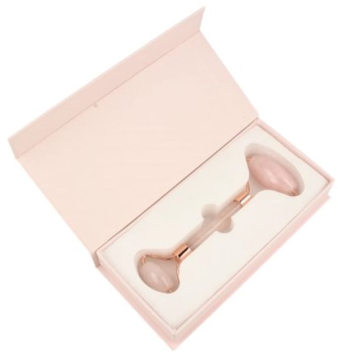 Rozenkwarts gezicht massage roller