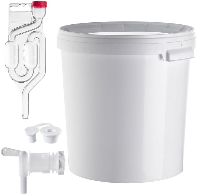 KADAX Set Gistingsemmer met deksel 33L