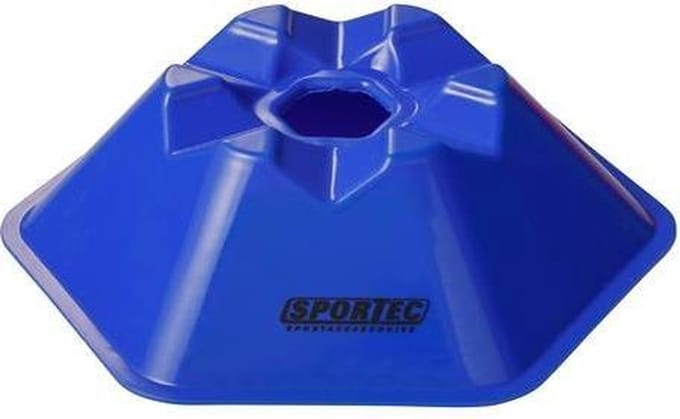 Sportec Afbakenbollen Hexagonaal 10 Stuks Blauw