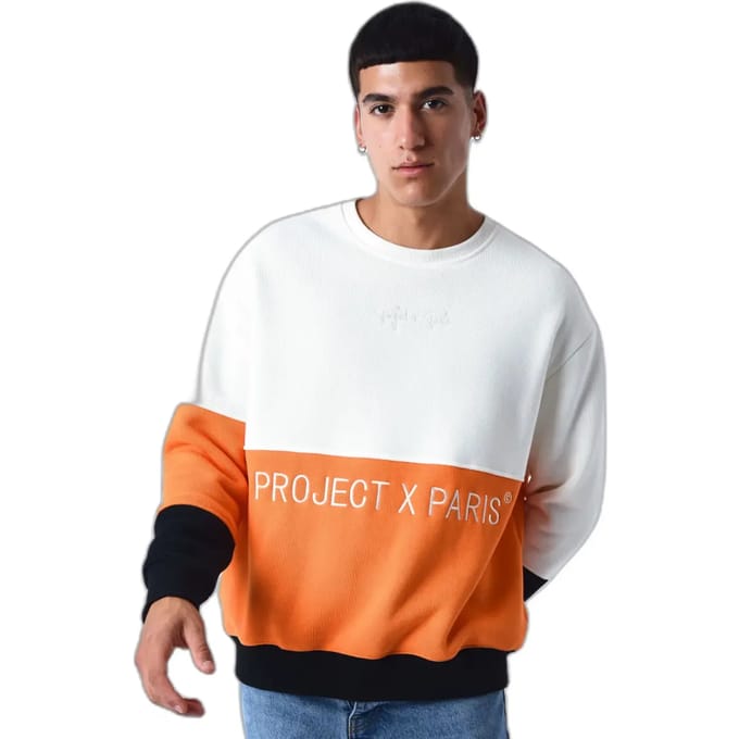 Gebreid sweatshirt met ronde hals Project X Paris Colorblock