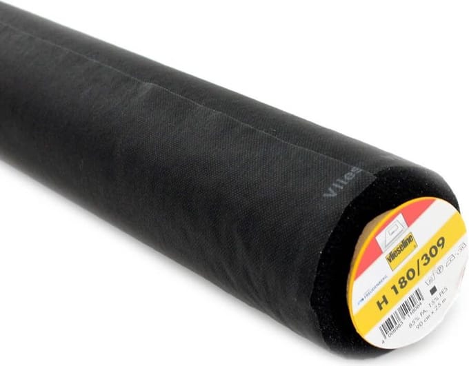Vlieseline H180 - Zwarte soepele tussenvoering voor stoffen - 90cm
