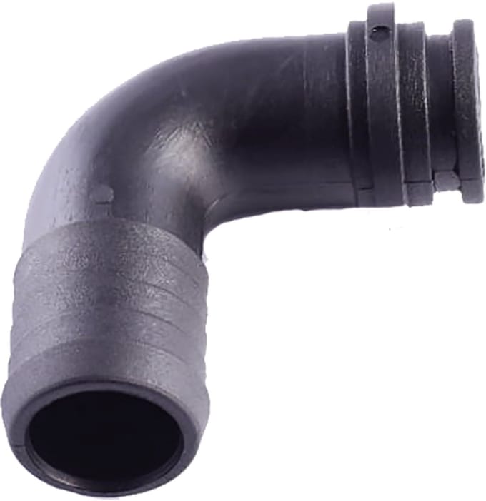 Agroplast - L-vormige Koppeling - 20mm/90° - Zwart - Oprijmat
