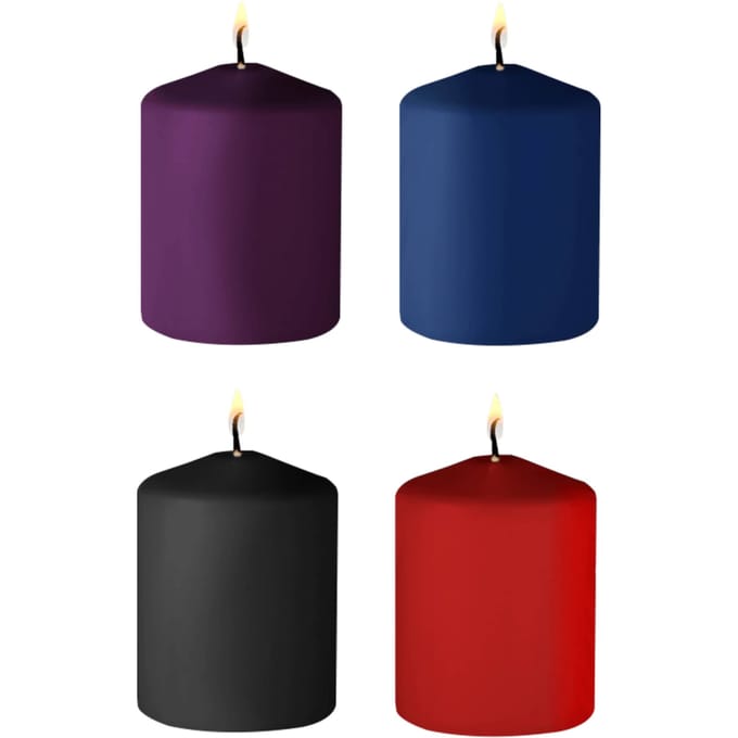 Ouch! by Shots - Tease Candles - Mix - 4 Pieces - Multicolor