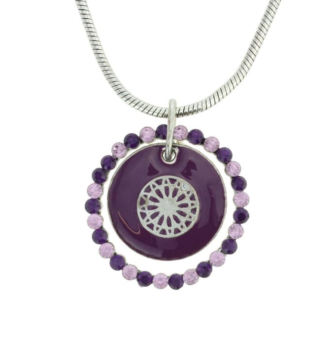 Behave - Ketting met Paarse Ronde Hanger