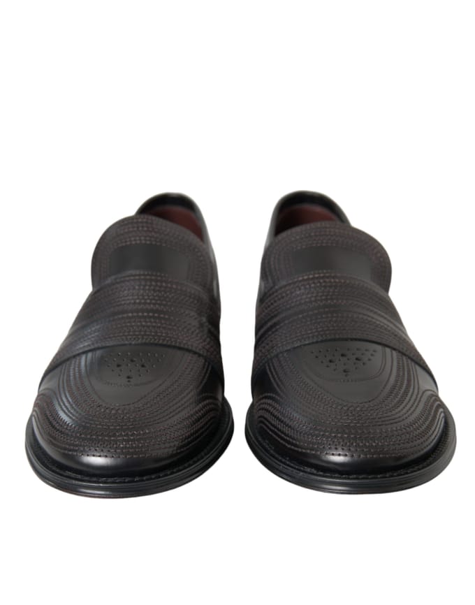Leren Loafers Geïnspireerd op Borduursteken Slipon Stijl