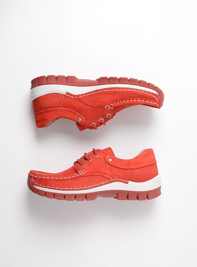 Wolky Dames Veterschoenen 04701 Fly Summer Rood