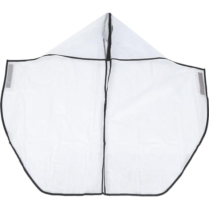 Transparante Regenhoes Cape Waterdichte Beschermhoes Golftrolley Tas white