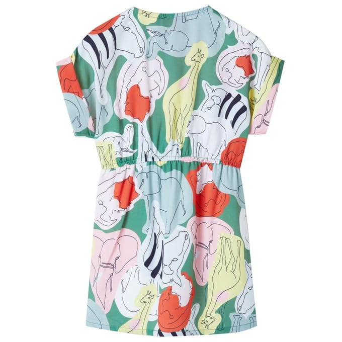 vidaXL Kinderjurk 116 groen