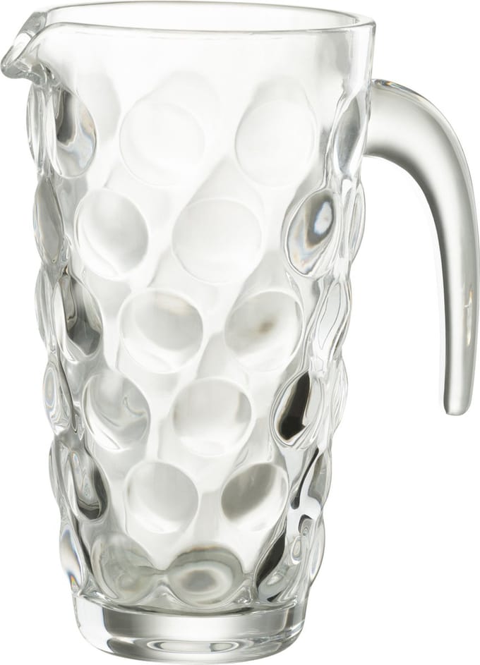 J-Line karaf Bubble karaf - glas - transparant