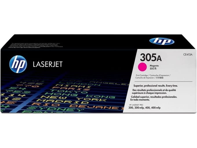 Tonercartridge hp ce413a 305a rood