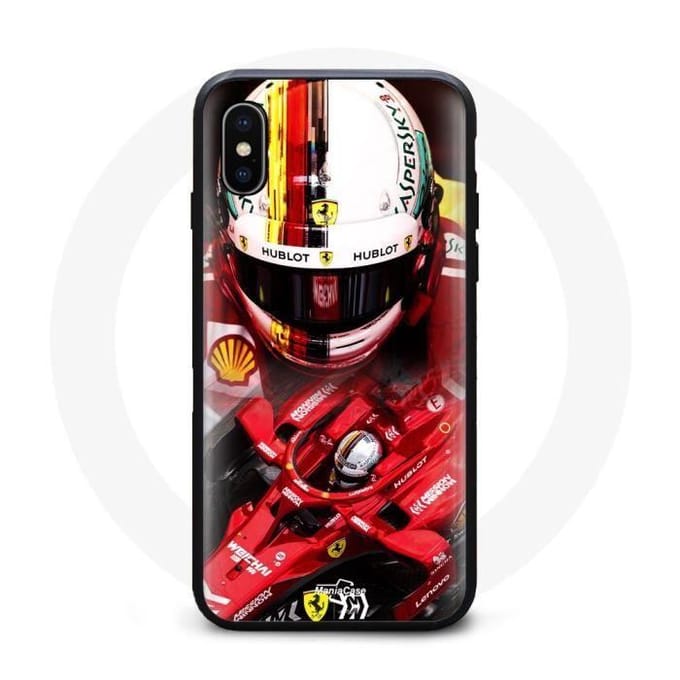 Coque - Formula 1 - Sebastian Vettel - Iphone XS Max - Souple - Noir