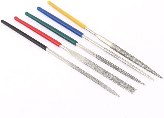 Vijlen Set - Diamant Vijlen - Precisiewerk - 5 Verschillende Vormen - 100 mm Lengte - Multicolor