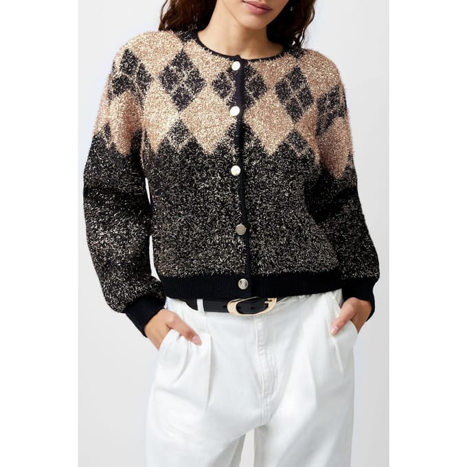 French Connection Mavis Ls Cardigan Blackout Taglia: M | Cardigan Outlet | Donna | Nero