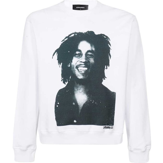 Dsquared2 Bob Marley Cool Fit wit sweatshirt