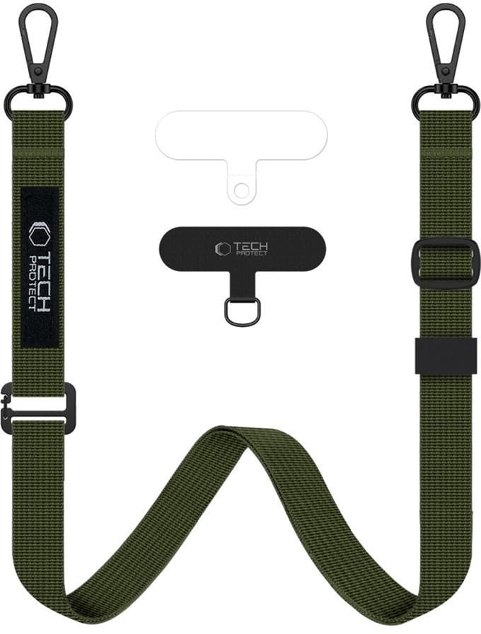 Tech-Protect C65 Rope Crossbody Lanyard - Olive