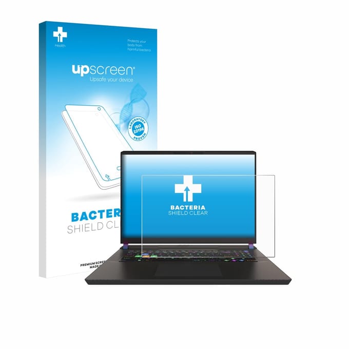 upscreen - Screenprotector voor MSI Vector 17 HX - Folie Beschermfolie transparant antibacterieel