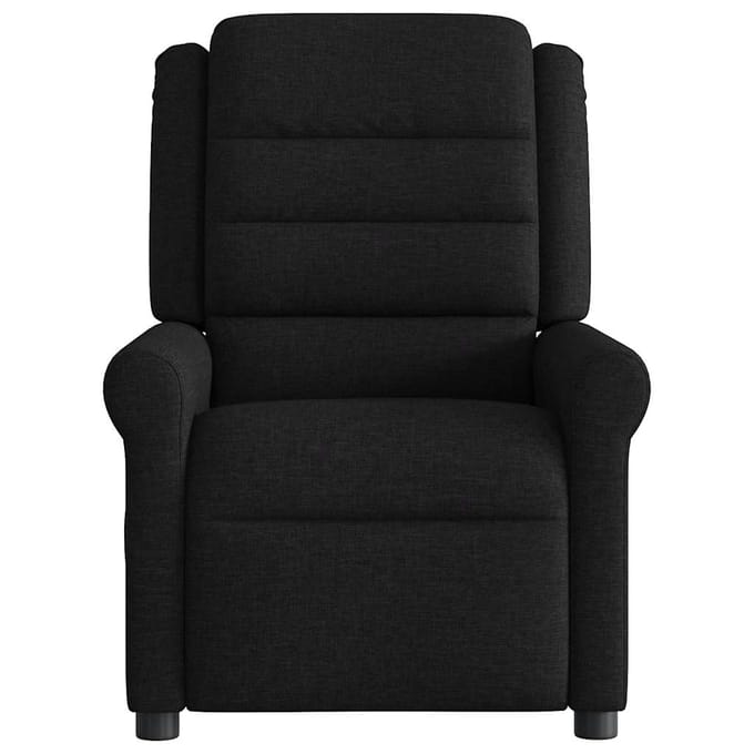 vidaXL - Fauteuil - verstelbaar - stof - zwart