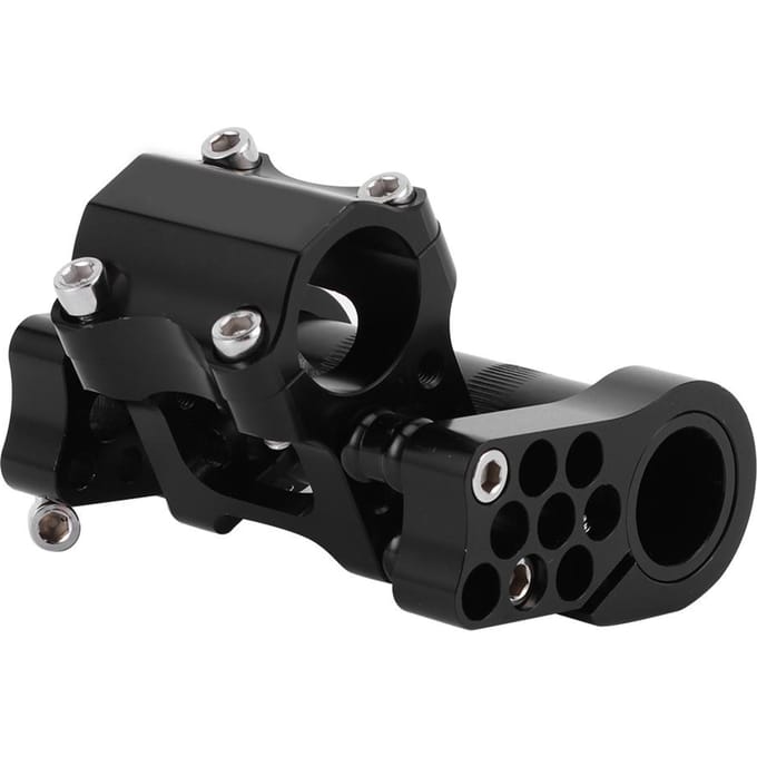 Vouwfiets Verstelbare Dubbele Stuurpen 25.4 CNC Aluminiumlegering Fietsonderdelen Accessoire black
