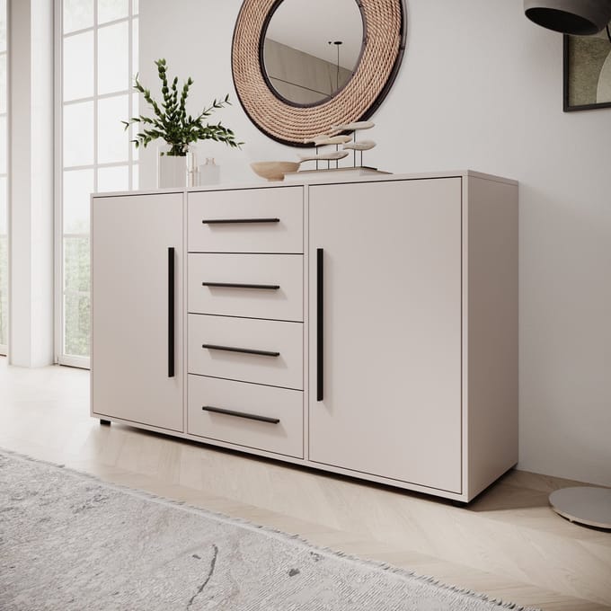 Meubella - Montalo - Dressoir - Beige - 150x40x87 cm