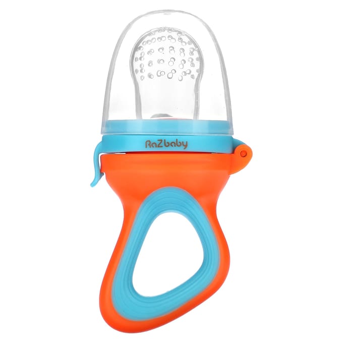 RaZbaby, Raz-feeder, 6m+, rood & blauw, 1 feeder white