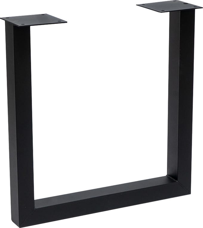 Bronx71® Tafelonderstel U-Frame metaal zwart (set van 2)
