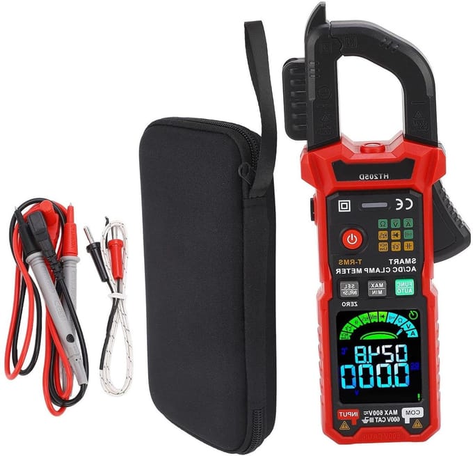 Stroomtang Multimeter - Stroommeter - Elektrische Metingen - Contactloze Spanning Detectie - 600 Volt - Zwart
