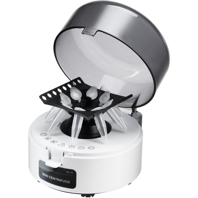 Mini Centrifuge Machine 0.2/1.5/2ml Vaste Snelheid 7000rpm met 2-in-1 Rotor