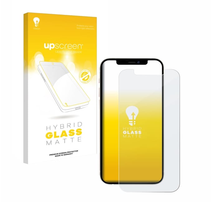upscreen - Screenprotector voor Apple iPhone 12 / 12 Pro - Folie Beschermfolie Beschermglas matte