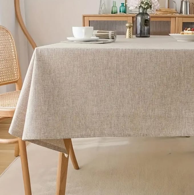 Meble od Nowa - Tafellaken - 140x150 cm - Beige - Polyester - Mat