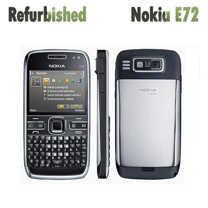 Gereviseerde Nokia originele Nokia E72 3G ontgrendelde mobiele telefoon Simple Set wit