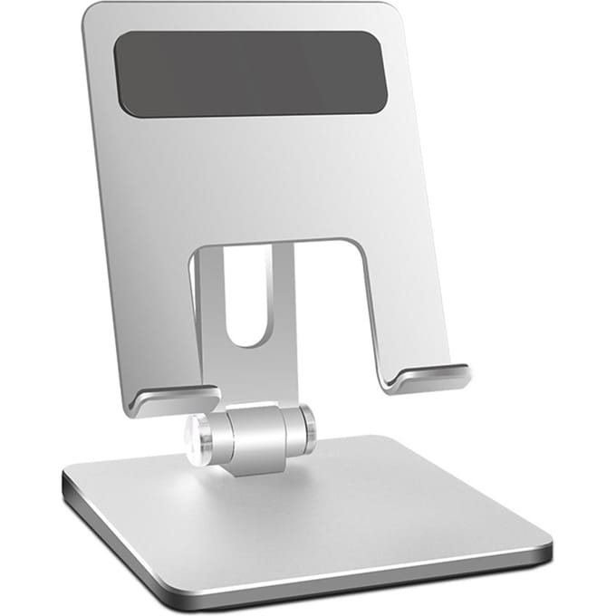 Tablethouder Aluminiumlegering Antislip Opvouwbaar Draagbaar Sterk Draagvermogen voor Thuis Kantoor white