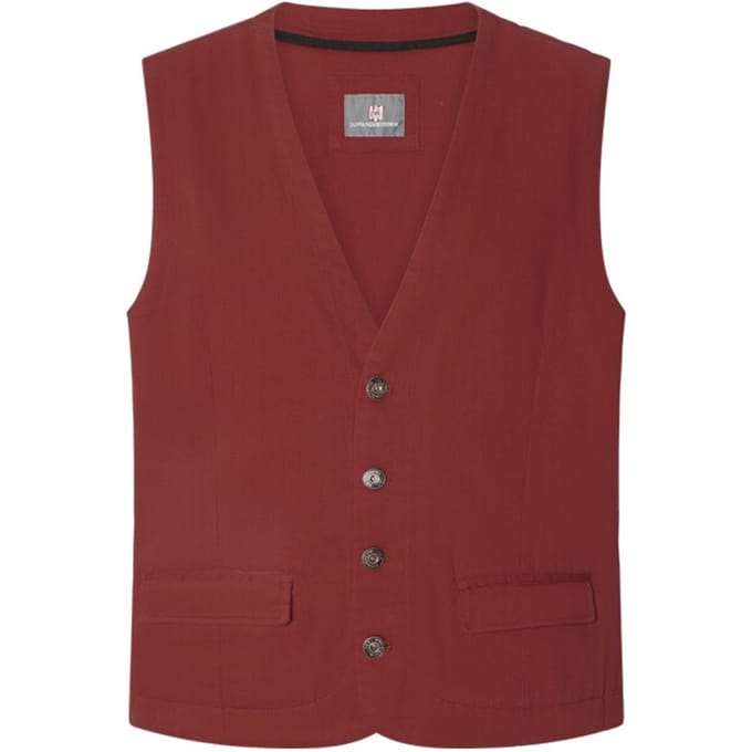 Jan Vanderstorm herren Bodywarmer - 52 - rood - Plus Size