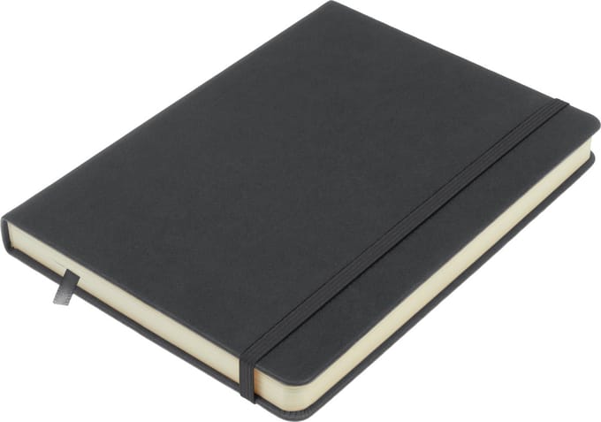 Kangaro schetsboek - A5 - cold grey - PU-hardcover - met elastiek en leeslint