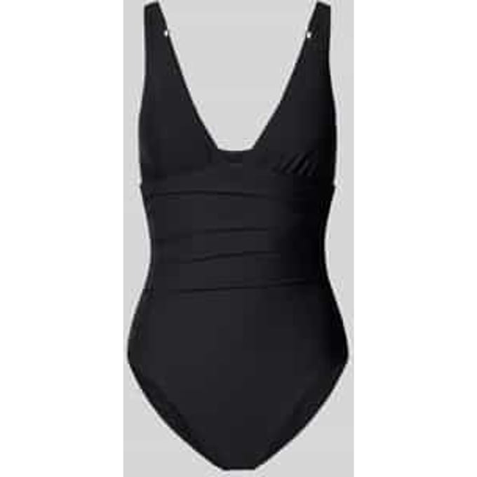 Slim fit badpak met plooien