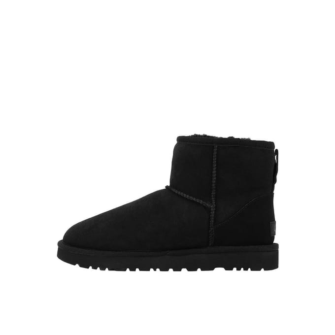 UGG® Classic Mini II for Women in Black, Size 7, Twinface/Polyester/Leather