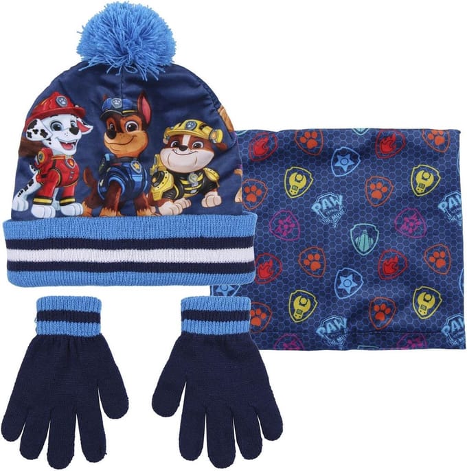 Nickelodeon Winterset Paw Patrol Junior Acryl Blauw 4-delig One-size
