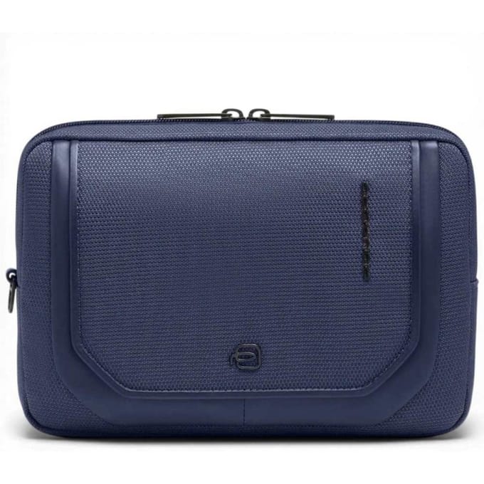 Piquadro Aardappelen S143 Women's Blue Leather en stof met verwijderbare schouder
