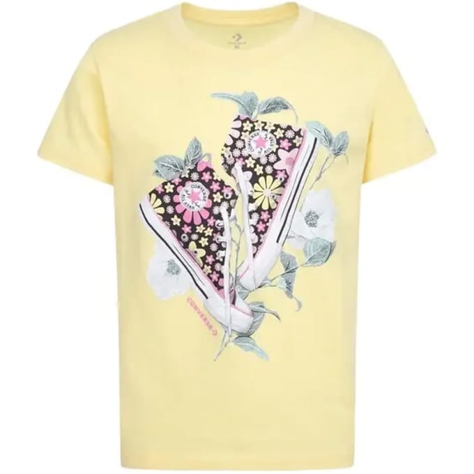 Meisjes-T-shirt Converse Floral Sneaker