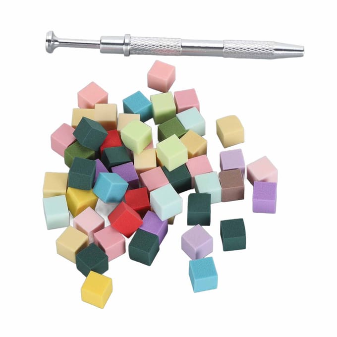 100 stuks Nail Art Zachte Spons Veelzijdig Draagbaar Mini Nagelblok Buffer Polijster Vijl Tofu Blokjes met beige