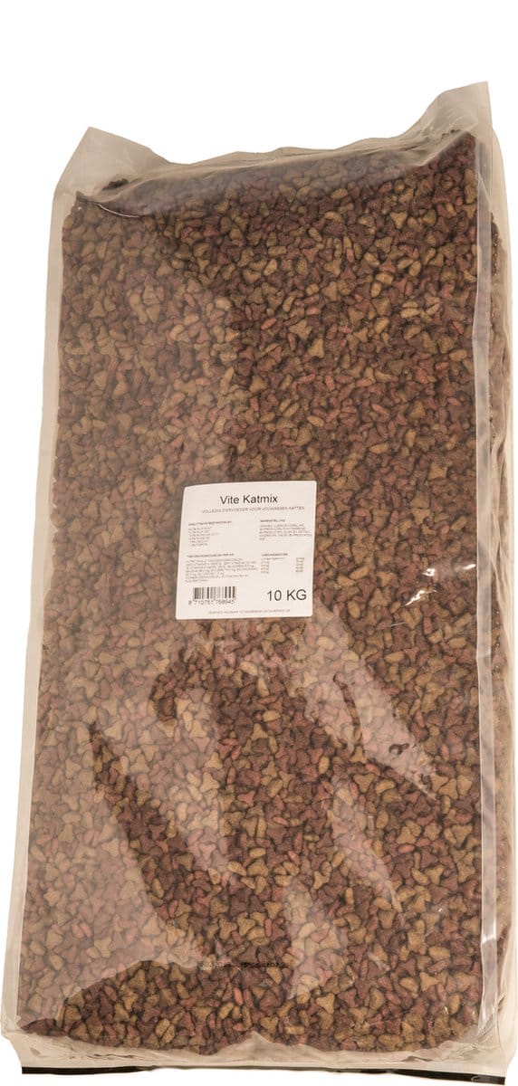 Voerwaats - Vite Katmix - 3-mix - Kattenvoer - 10kg