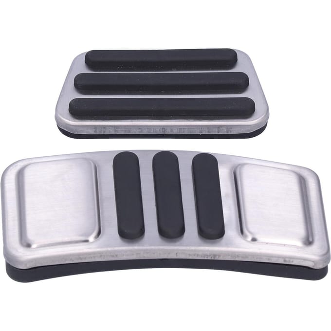 2 stuks Gaspedaal Cover Rempedaal Pad Antislip Geschikt voor Ford Mustang 20152019 gray
